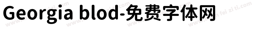 Georgia blod字体转换